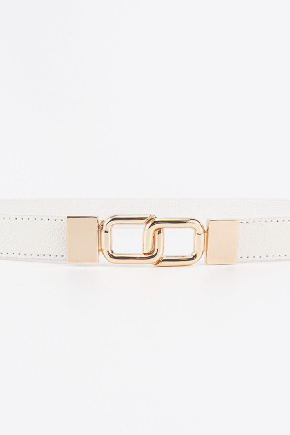 Geometric Double Buckle Elastic Belt - 808Lush