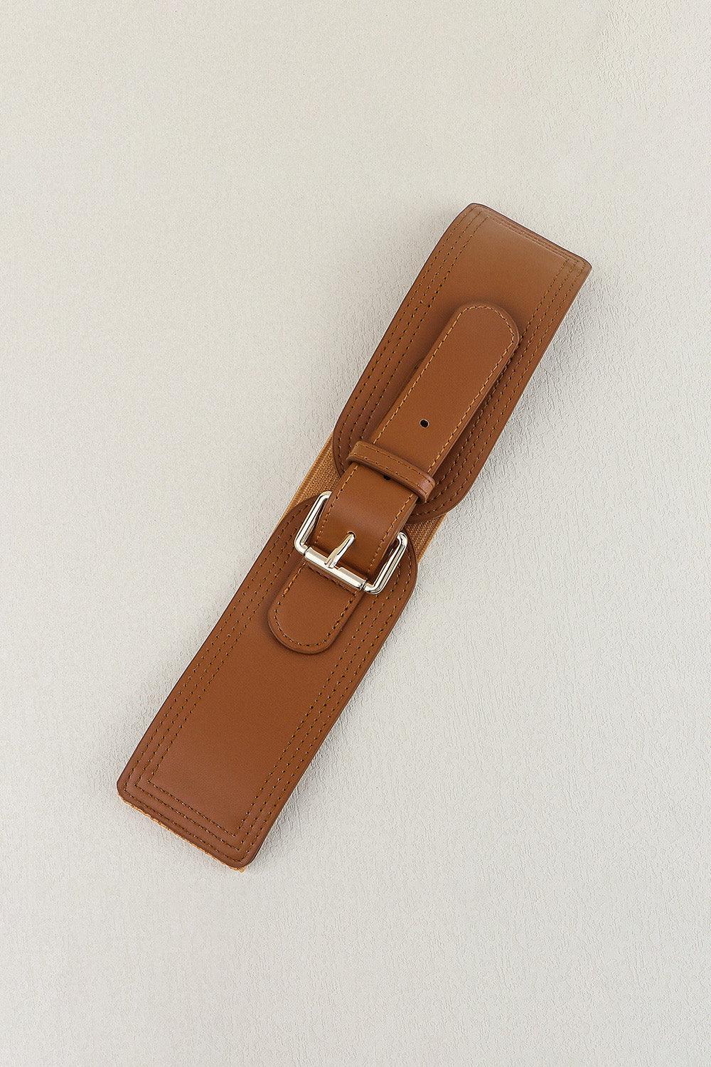Elastic Wide PU Belt - 808Lush