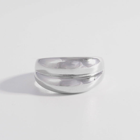925 Sterling Silver Bulging Ring - 808Lush