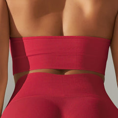 Seamless Knitted Back Sling Bra Fitness Sports Bra