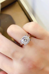 2 Carat Moissanite 925 Sterling Silver Ring - 808Lush