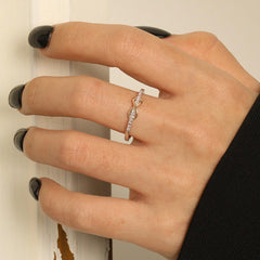 Zircon 925 Sterling Silver Ring - 808Lush
