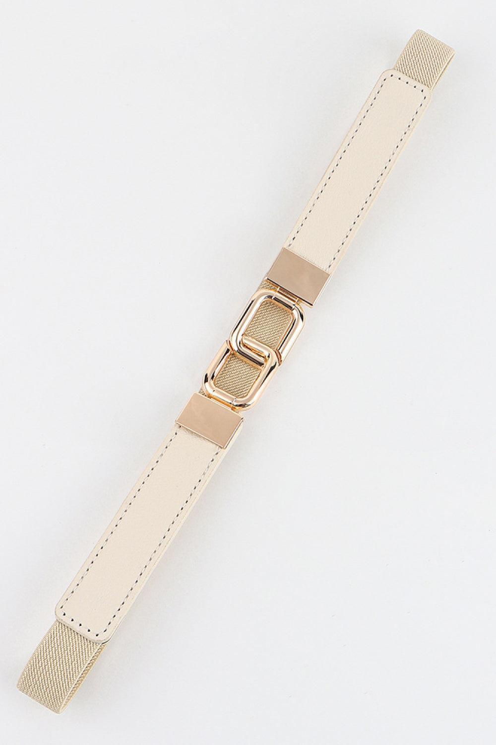 Geometric Double Buckle Elastic Belt - 808Lush