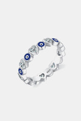 925 Sterling Silver Heart Shape Zircon Ring - 808Lush