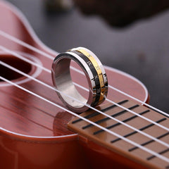 Roman Numeral Titanium Steel Spinner Ring - 808Lush