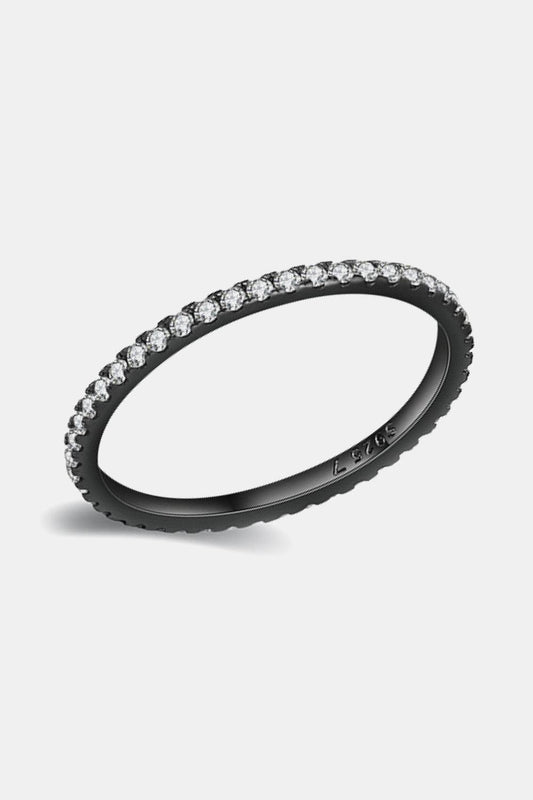 Black Gold Plated Zircon Ring - 808Lush