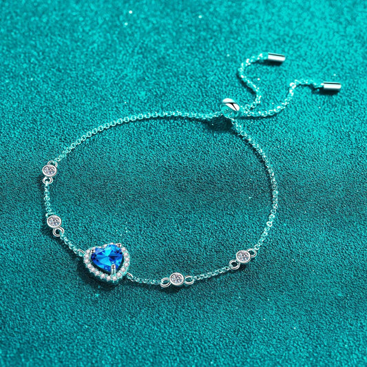 1 Carat Moissanite 925 Sterling Silver Bracelet - 808Lush