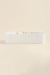 Zinc Alloy Buckle Elastic Wide Belt - 808Lush