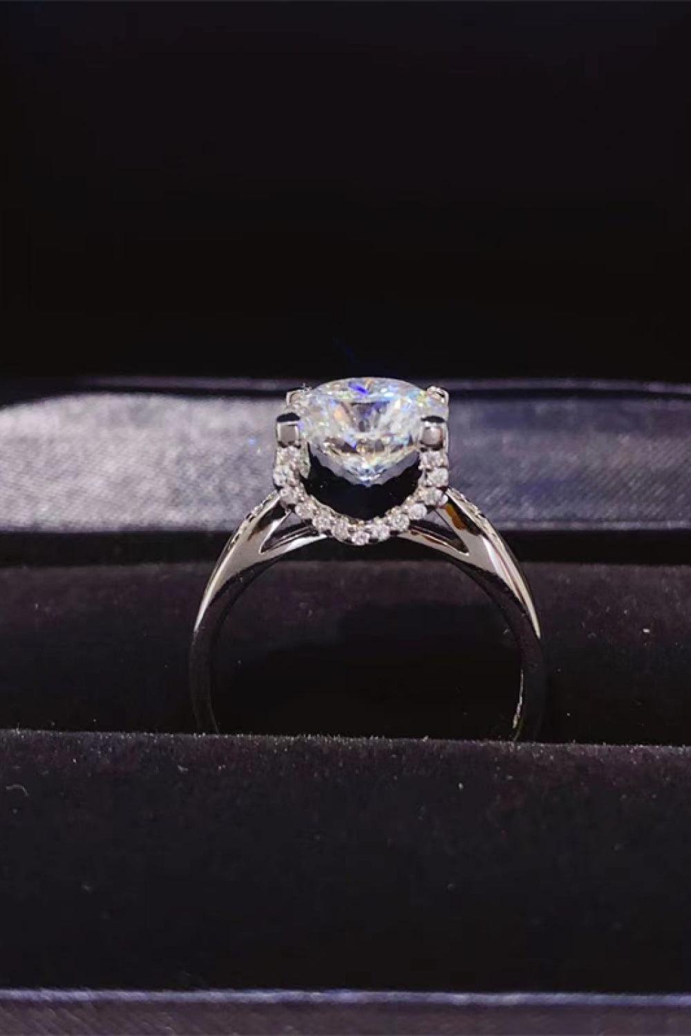 2 Carat Moissanite 925 Sterling Silver Ring - 808Lush