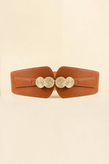 Alloy Buckle Elastic Belt - 808Lush