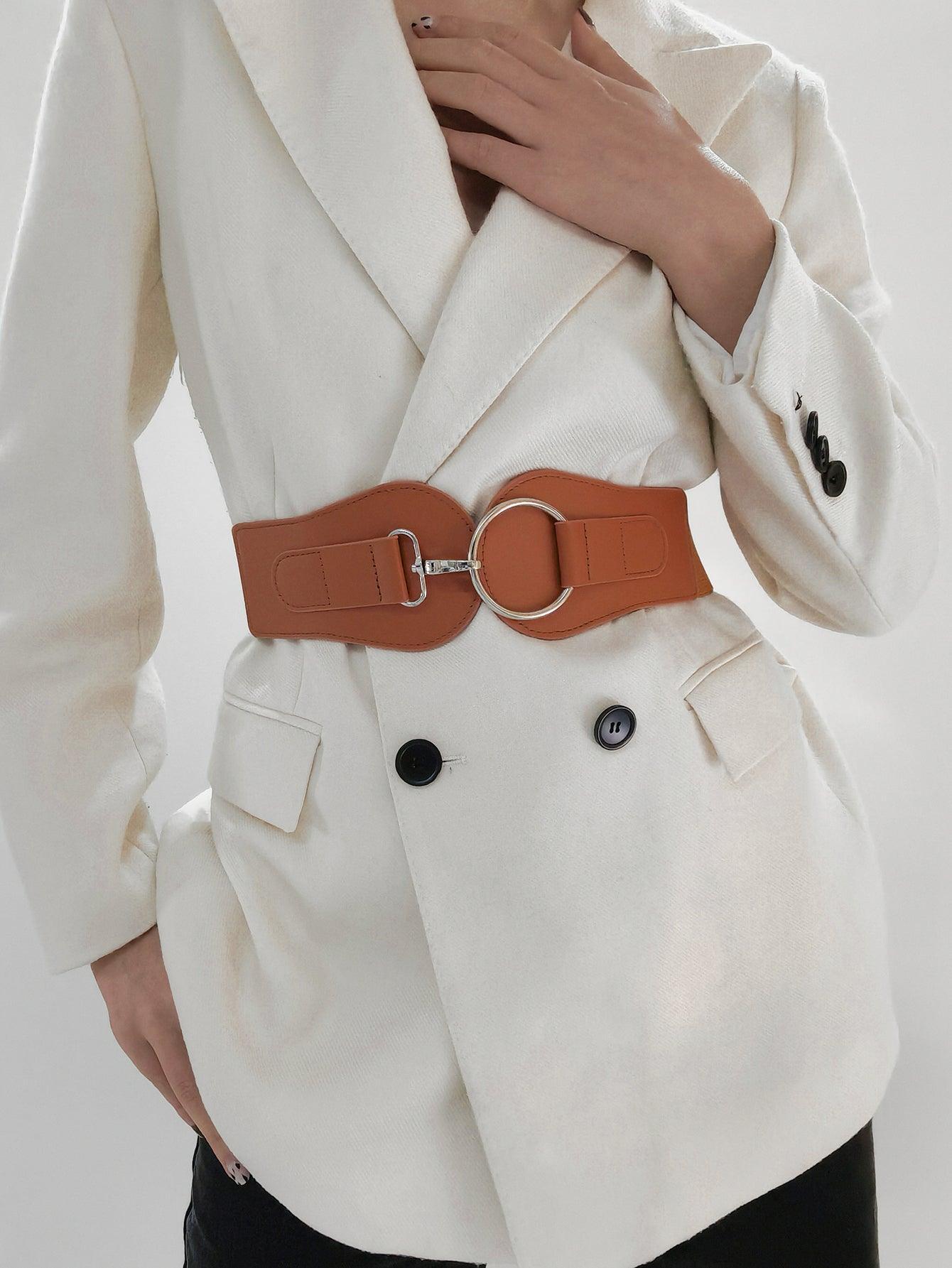 PU Elastic Wide Belt - 808Lush