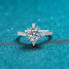 1 Carat Moissanite 925 Sterling Silver Ring - 808Lush