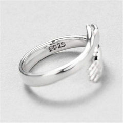 Hug Shape 925 Sterling Silver Bypass Ring - 808Lush