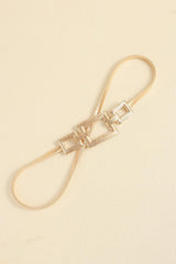 Square Shape Zinc Alloy Buckle Iron Belt - 808Lush