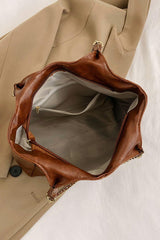 PU Leather Tote Bag - 808Lush