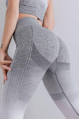 Gradient High Waist Sports Leggings - 808Lush