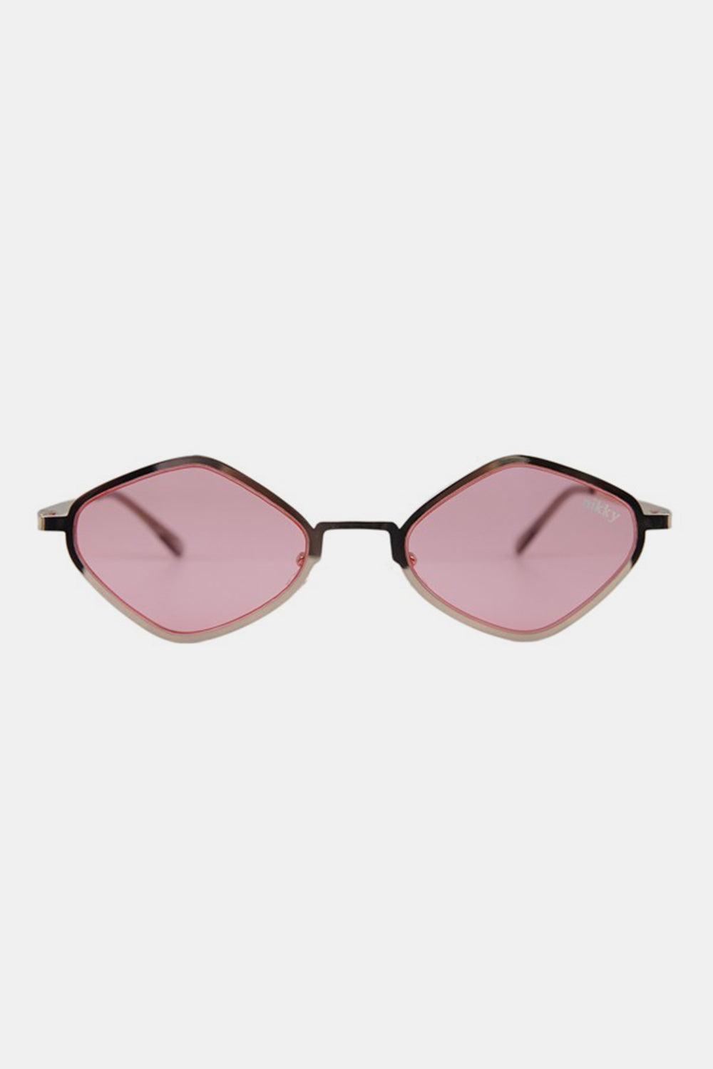Nicole Lee USA Metal Frame Geometric Sunglasses - 808Lush