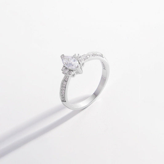 925 Sterling Silver Inlaid Zircon Ring - 808Lush