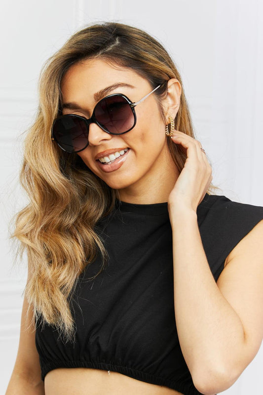 Metal-Plastic Hybrid Full Rim Sunglasses - 808Lush