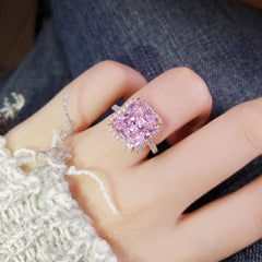 Rose Gold-Plated Artificial Gemstone Ring - 808Lush