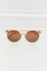 Round Full Rim Polycarbonate Frame Sunglasses - 808Lush