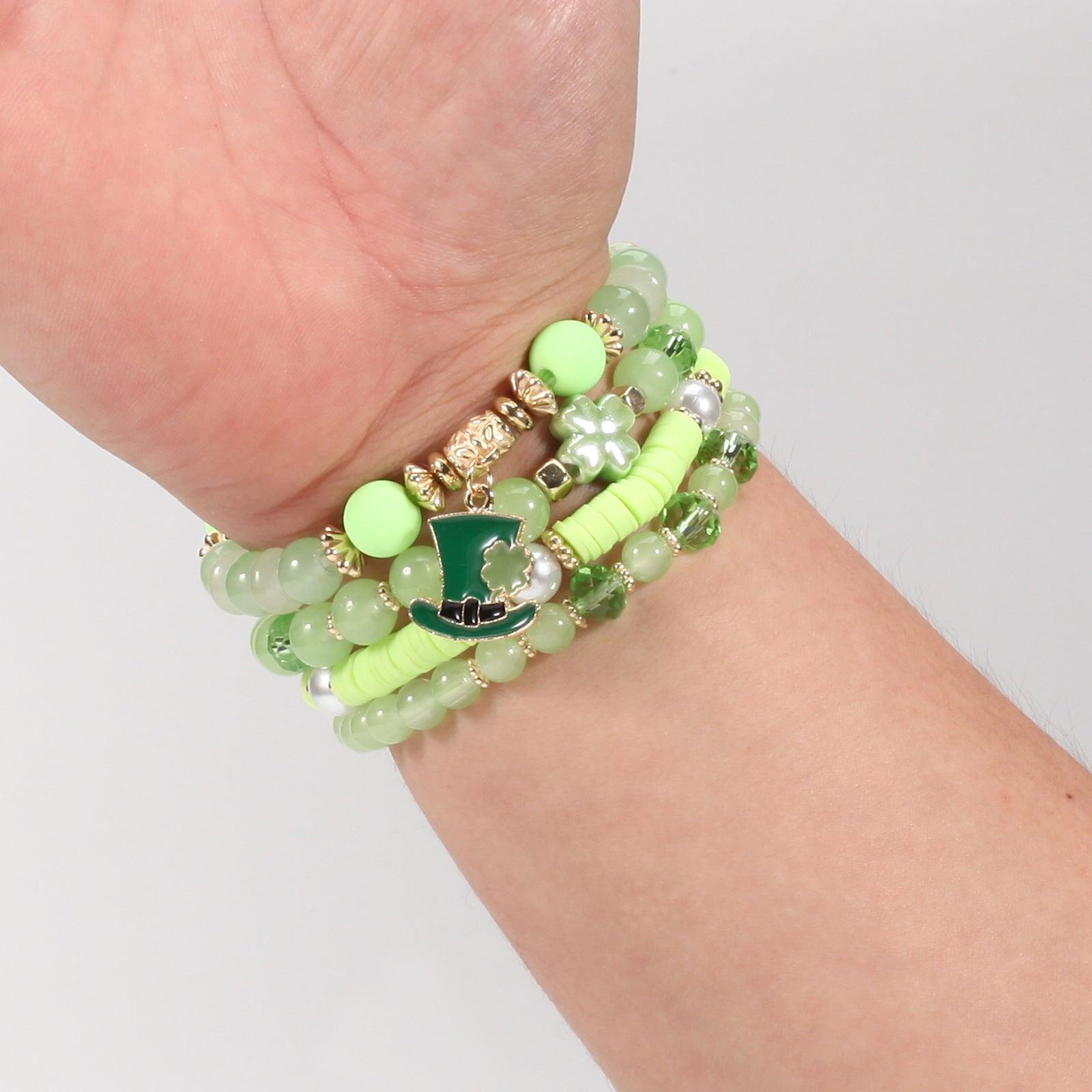 Beaded Soft Pottery Charm Bracelet - 808Lush