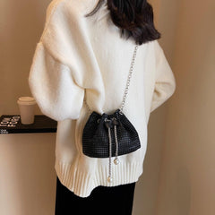 Rhinestone Detail Crossbody Bag - 808Lush