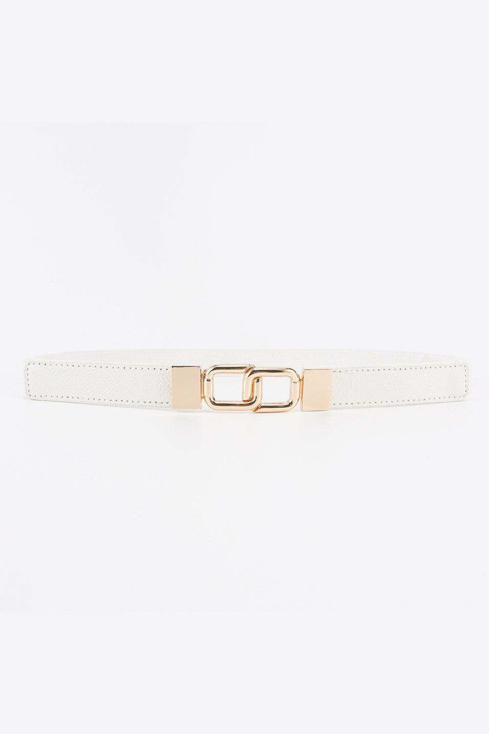 Geometric Double Buckle Elastic Belt - 808Lush