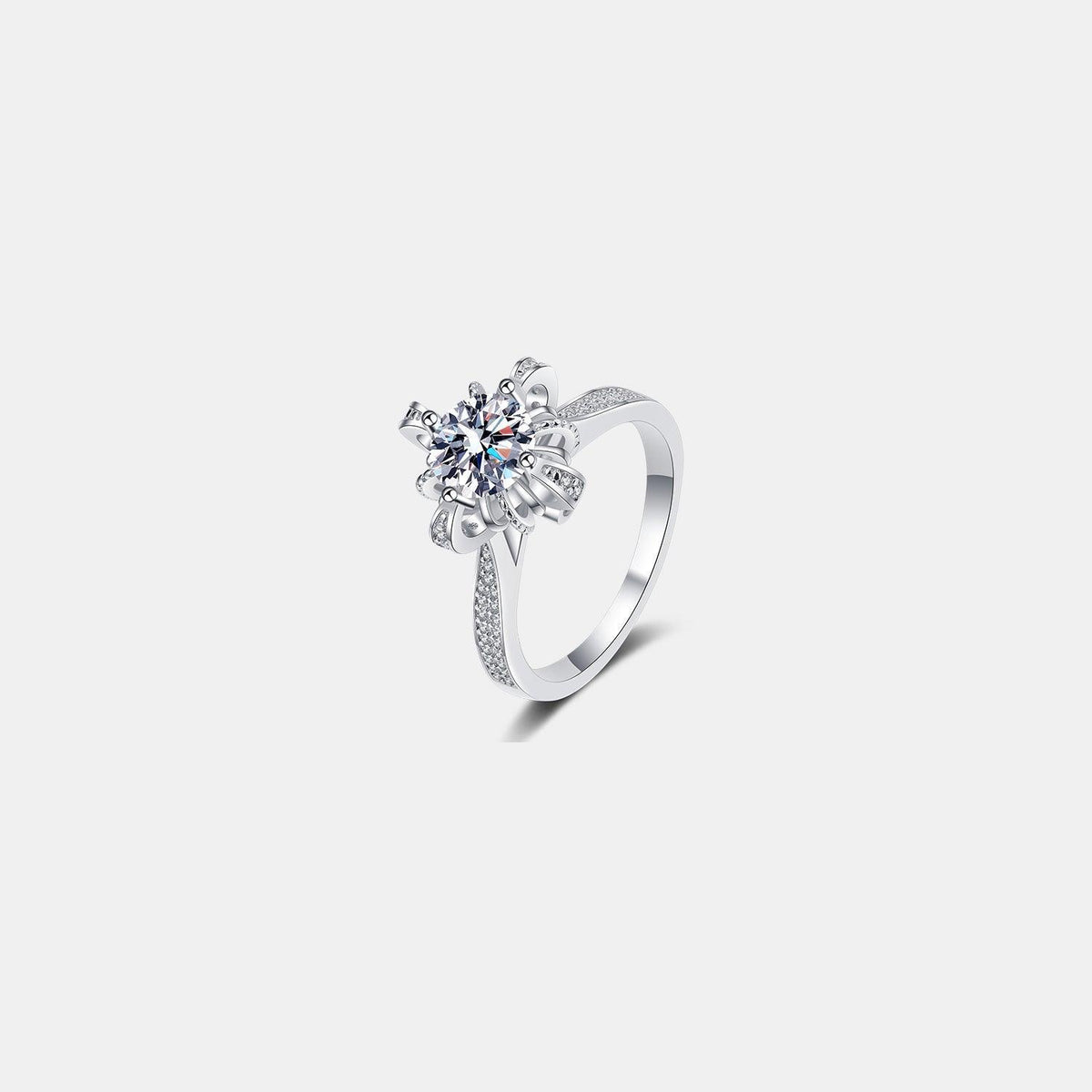 1 Carat Moissanite 925 Sterling Silver Ring - 808Lush