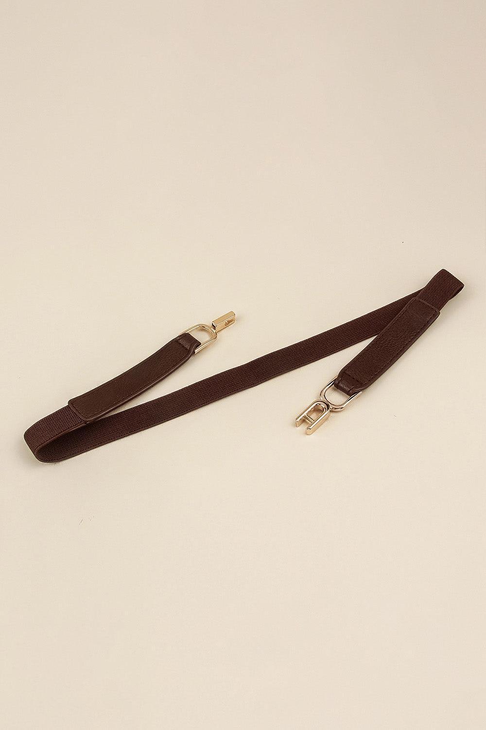 Alloy Buckle Elastic Belt - 808Lush