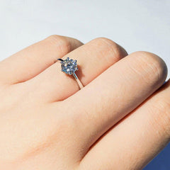 Platinum-Plated Artificial Gemstone Ring - 808Lush