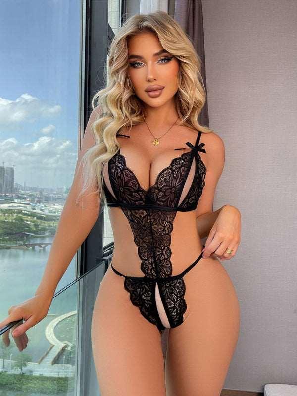 Adult Lingerie Set hollow backless - 808Lush