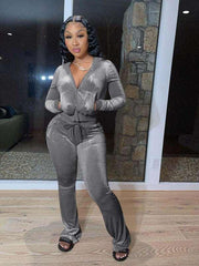 Casual Hat Wide Leg Pants Two Piece Set - 808Lush