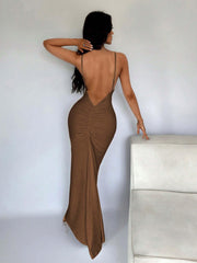 Sexy V neck Sleeveless Date Night Dress - 808Lush