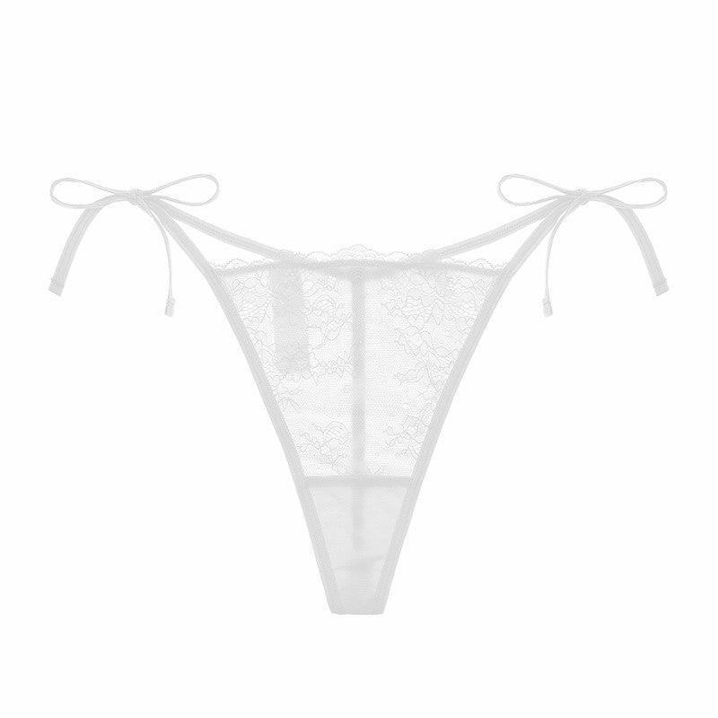 Silk Sexy Panties Lace Ultra Thin T Back Low Waist Panties - 808Lush