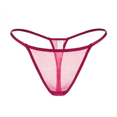 Sexy Mesh Sheer See Through T Shaped Panties - 808Lush