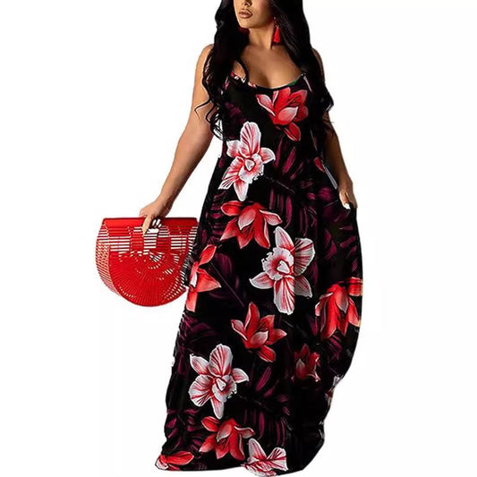 Floral Off Shoulder Maxi Dress - 808Lush