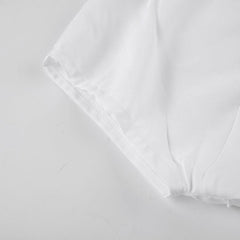 Polo Shirt Single Breasted Cross Tied Cropped Top shirt