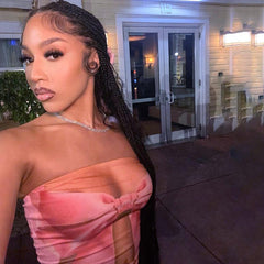 3D Print Tube Top Sexy Sheath Short Dress