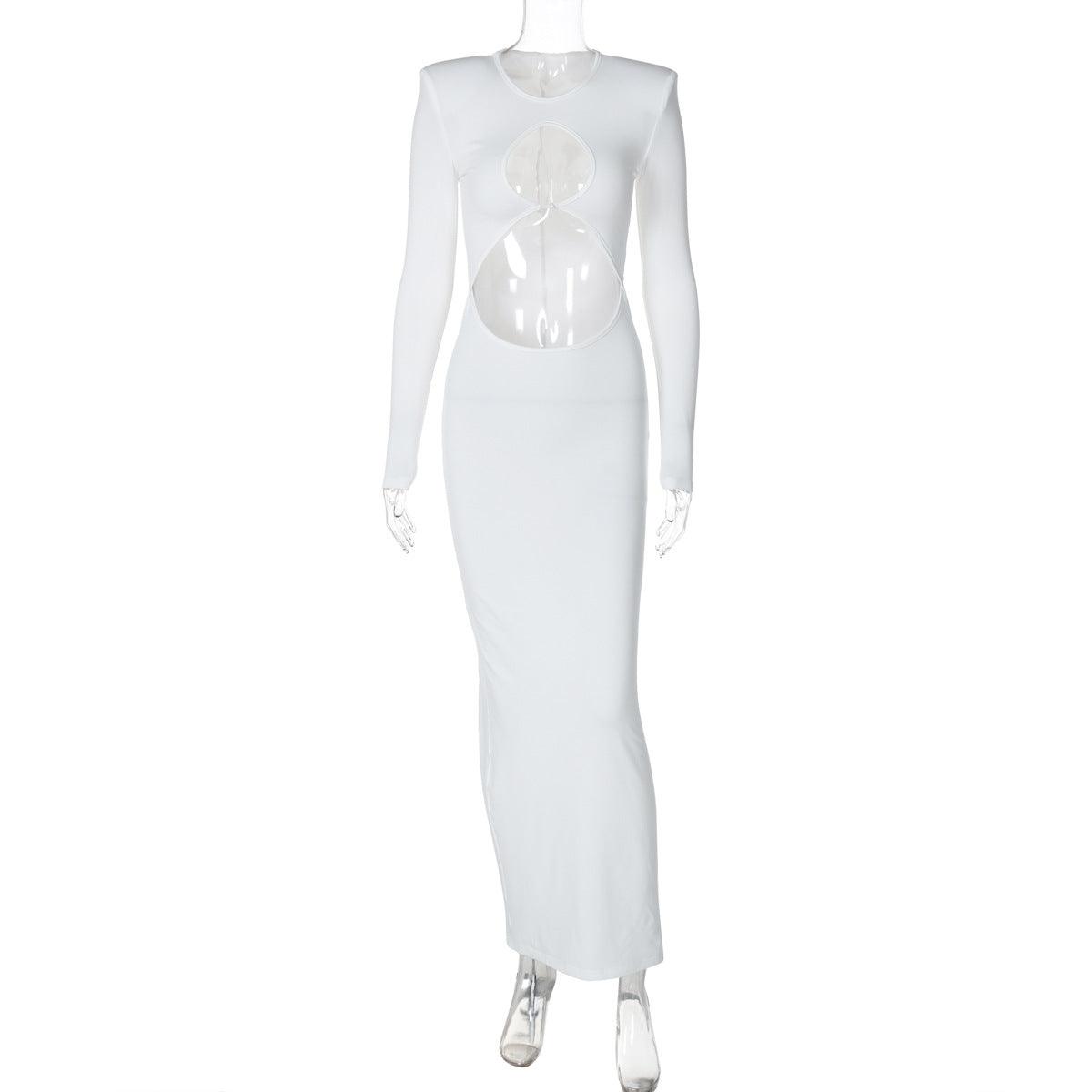Sexy Cropped Split Maxi Dress
