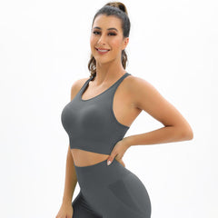 Breathable Yoga Vest Running Push Up Sports Bra