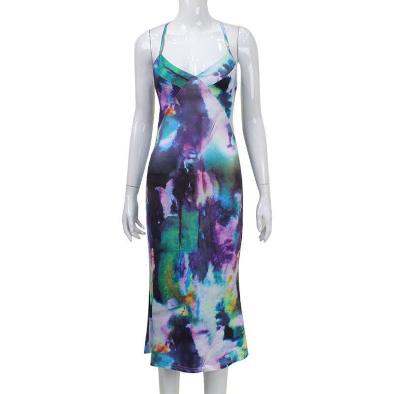 Midi Dress Sexy Bare Back Bandage Vacation Dress - 808Lush