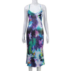 Midi Dress Sexy Bare Back Bandage Vacation Dress - 808Lush