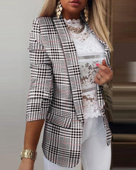 Women Blazer Tie-Dyed Office Slim Fit Blazer - 808Lush