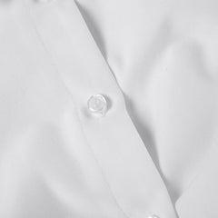 Polo Shirt Single Breasted Cross Tied Cropped Top shirt