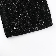 Elegant Sexy Sequin Sling Mini Dress