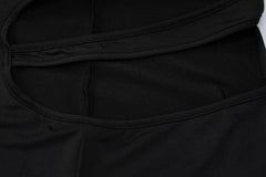 Sexy Cutout Shoulder Long Sleeve Romper - 808Lush