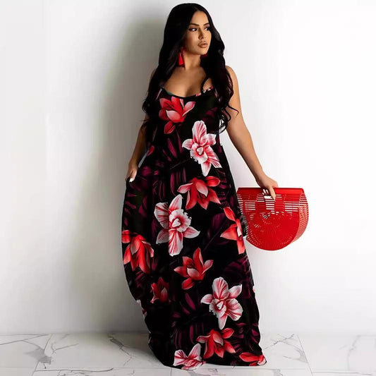 Floral Off Shoulder Maxi Dress - 808Lush