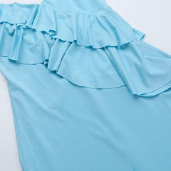 Summer Elegant Sexy V Neck Pleated Suspender Dress - 808Lush
