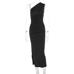 Split Sleeveless Sexy Slim Fit Dress